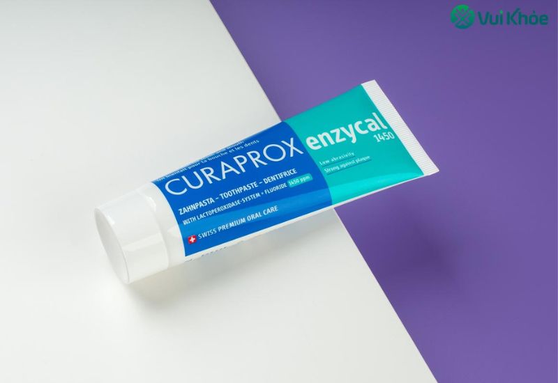 2 tìm hiểu thành phần của kem đánh răng Curaprox Enzycal 1450