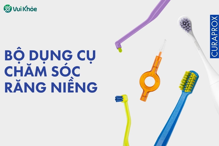 1 bộ dụng cụ vệ sinh răng niềng