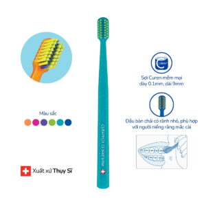 Bàn chải răng niềng Curaprox CS 5460 Ortho xanh ngọc