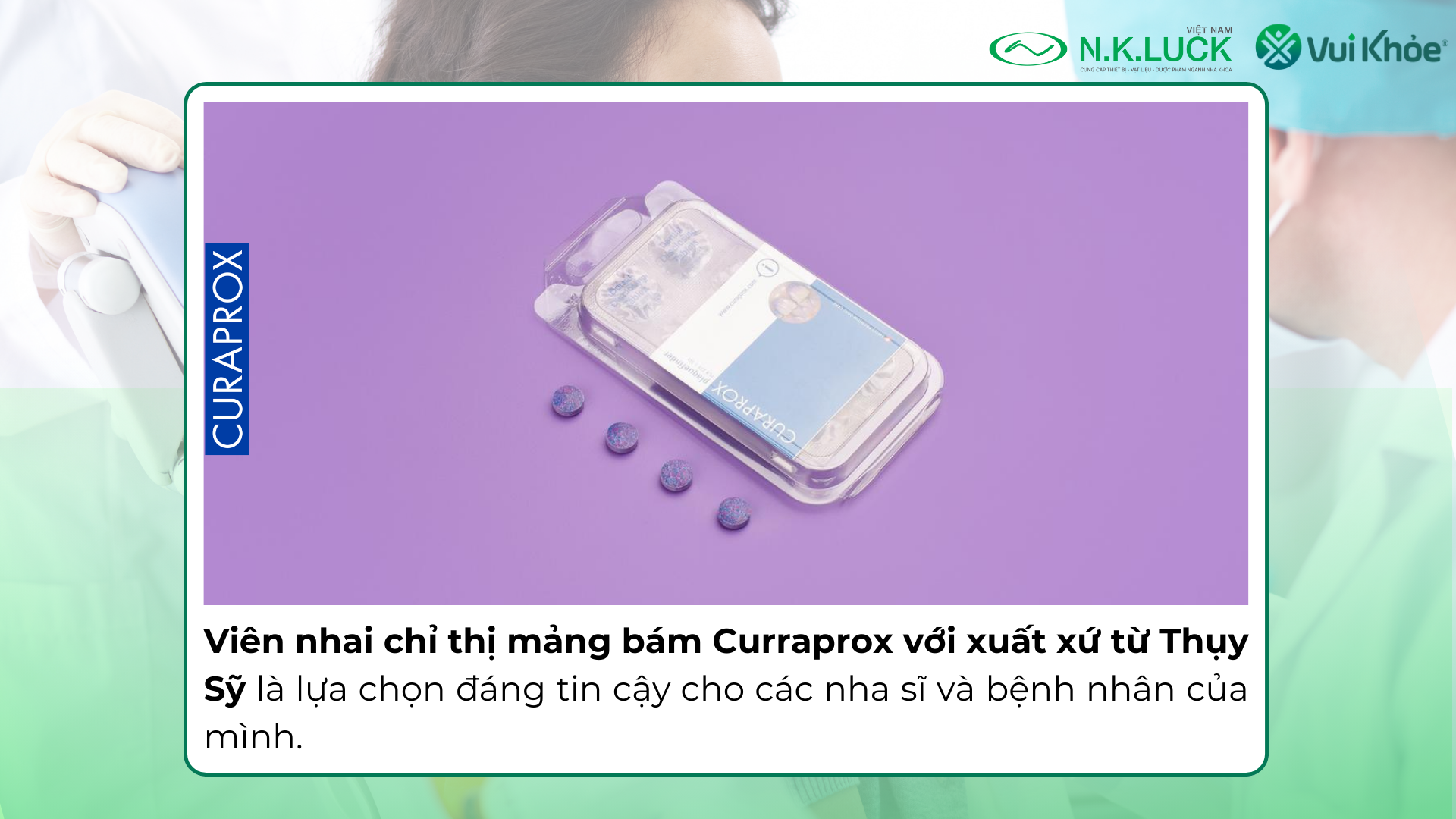 Viên chỉ thị mảng bám Curaprox 1